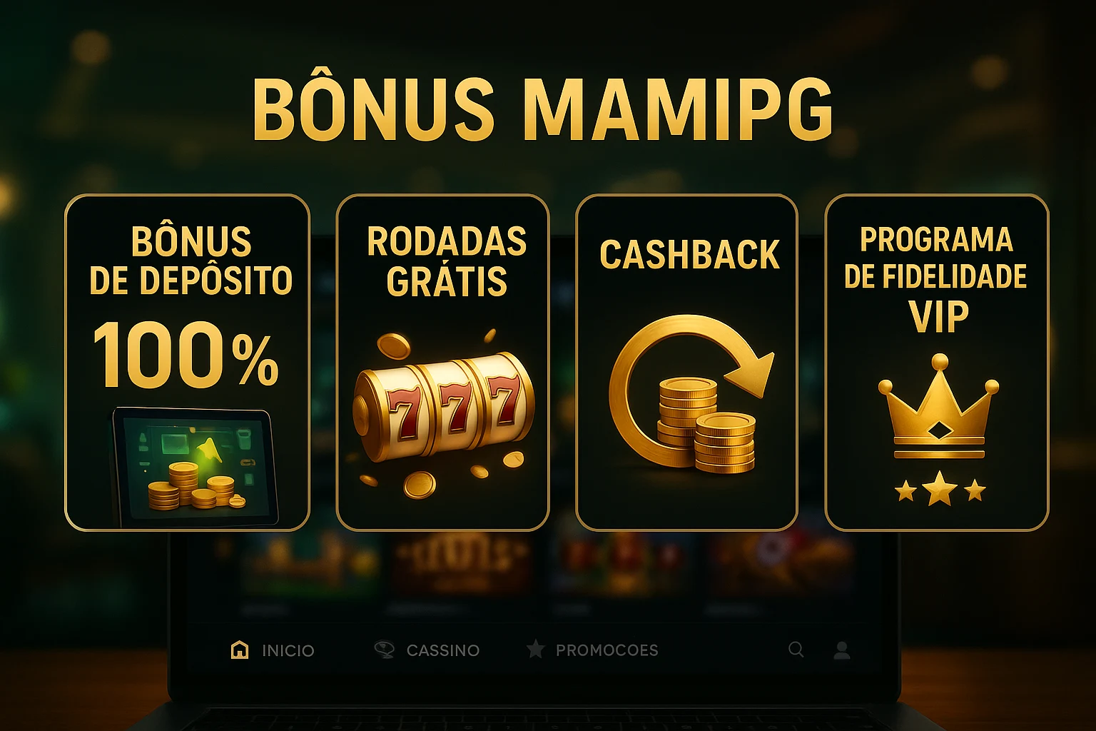O bônus promocional MAMIPG é uma ótima maneira de começar sua aventura