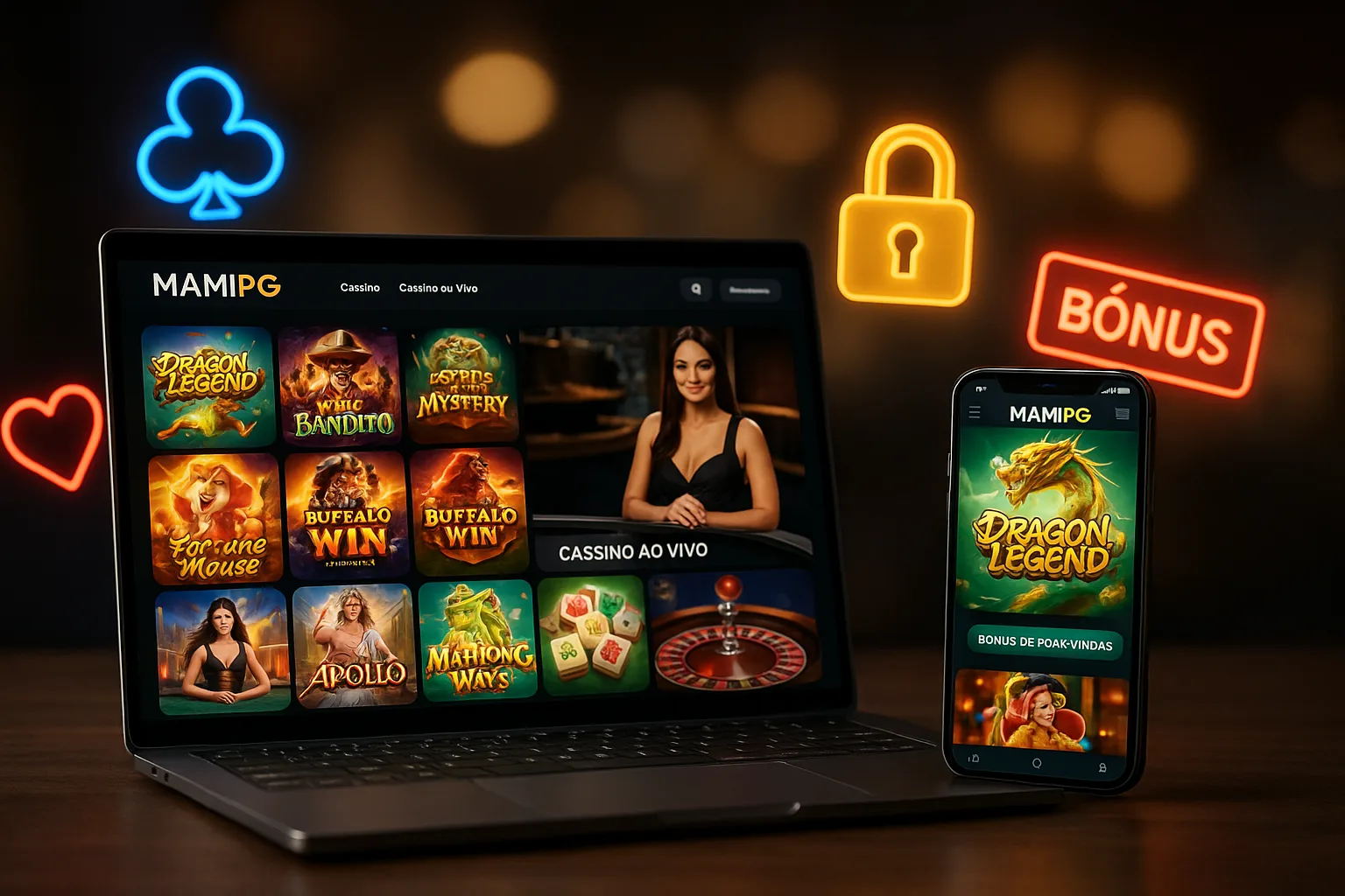 Jogos de cassino online inovadores e emocionantes na MAMIPG