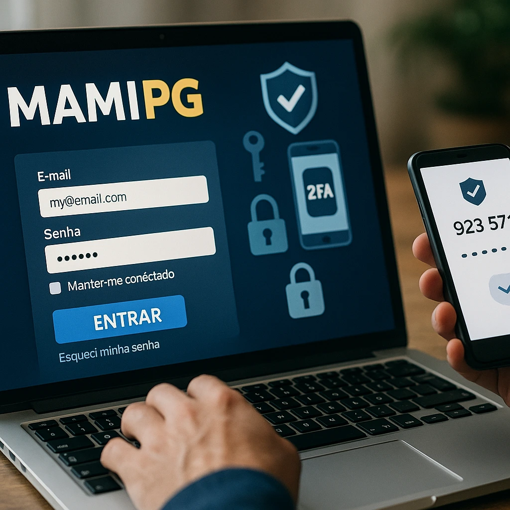 Criar uma nova Conta no plataforma MAMIPG